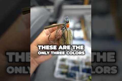 The ONLY 3 Bait Colors You’ll Ever Need for Bass Fishing 🎣🔥 #fishing