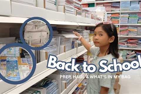 BACK TO SCHOOL PREP 📚 | School Supplies Shopping & Haul + What's in my bag || GS Diaries 🌸