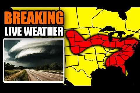🔴LIVE - TORNADO Coverage With Storm Chasers On The Ground - Live Weather Channel...