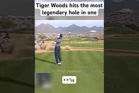 Tiger Woods hits the most legendary hole in one in golf