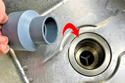 You Will Not Lose Money Buying New Items! The Idea Of ​​​​Filtering The Sink Garbage From Pvc Pipes