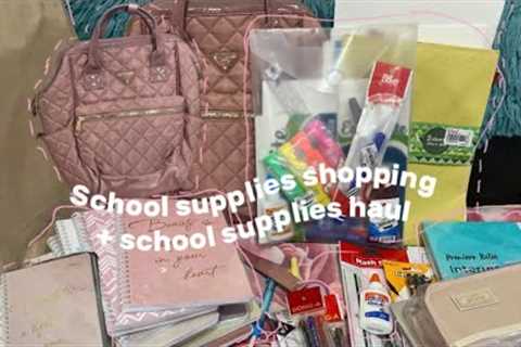 School supplies shopping + school supplies haul 💞💌| Chantelle
