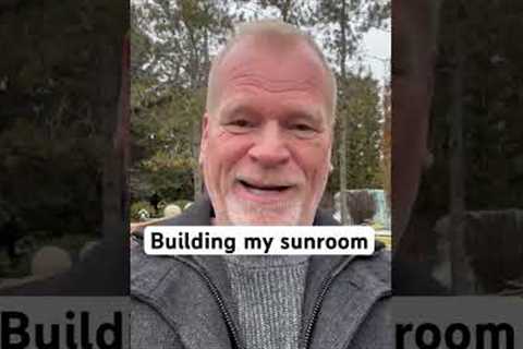 Building my sunroom #contractor #contractors