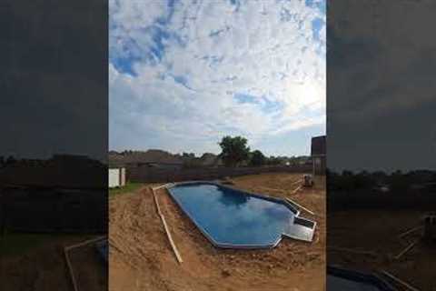 Semi in ground pool! #shorts #pool #summer