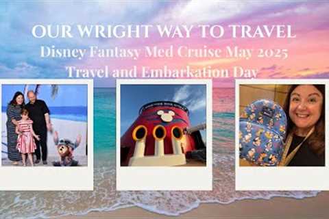 Travel Day + Embarkation on the Disney Fantasy | Inside Stateroom &amp; Oceaneer Club Tour | Med..