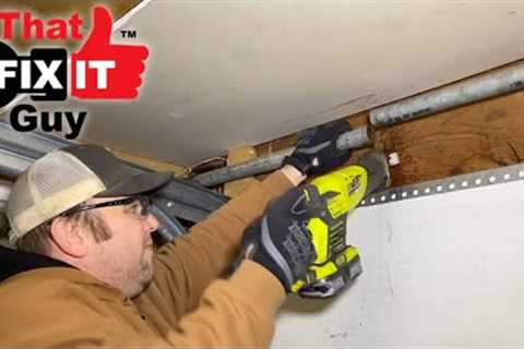 OLD GALVANIZED WATER PIPE CRACKED!...Replaced The Old Water Line With Pex Pipe