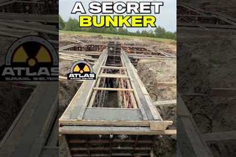 Building a SECRET concrete BUNKER! #atlassurvivalshelters