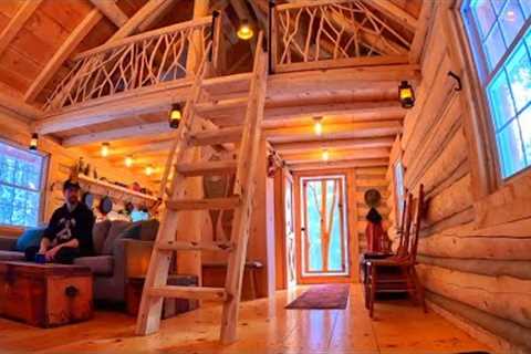 Full Build! Canadian Wilderness Log Cabin by Father &amp; Son Off-Grid!