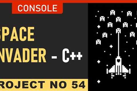 Space Shooter/Invader in C++ for Beginners | Easy Console Games Coding Tutorial