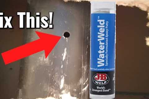 How to Fix Hole in PVC Drain Pipe with JB Water Weld