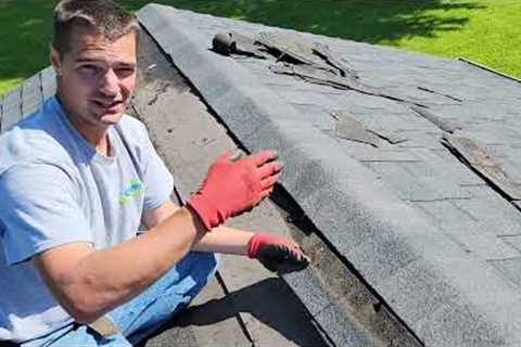 Wind damaged roof / shingle repair