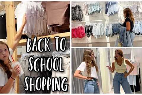 SHOPPING BACK TO SCHOOL CLOTHES | VLOG#1656