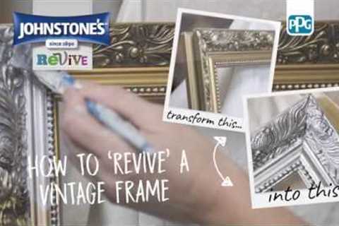 How To Revive a Vintage Frame with Johnstone's Metallic Paint - Silver | B&amp;M Stores