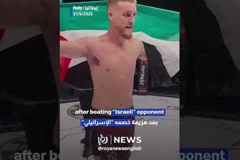 Irish fighter raises Palestinian flag after defeating “Israeli” opponent in stunning bout
