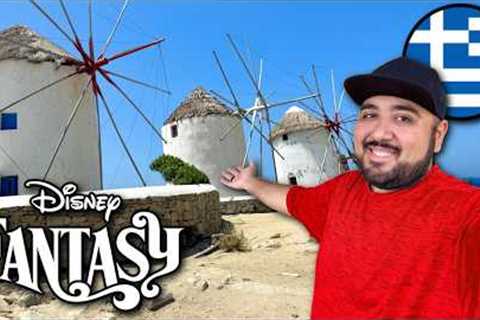 WELCOME TO MYKONOS, GREECE! Disney Fantasy 7-Night Greek Isles Cruise! Disney Cruise Vlog