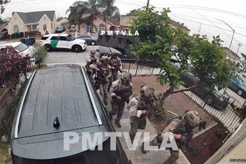 ICE Federal Agents Raid Huntington Park Home