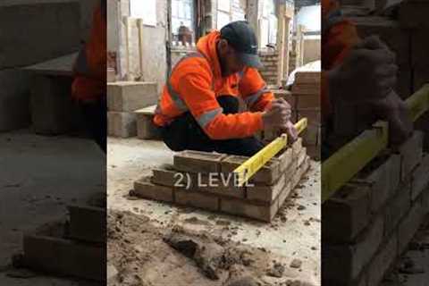 4 Basic Skills in Bricklaying.