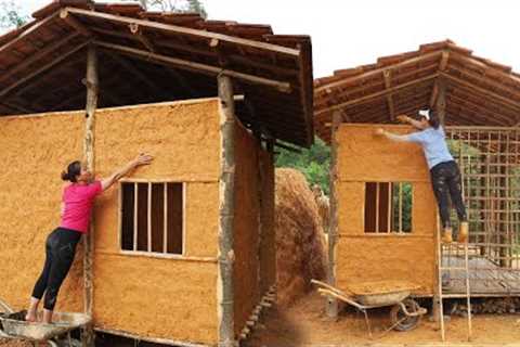 300 Days Build A House With Tiled Roof And Mud Walls /TIMELAPSE from Start To Finish
