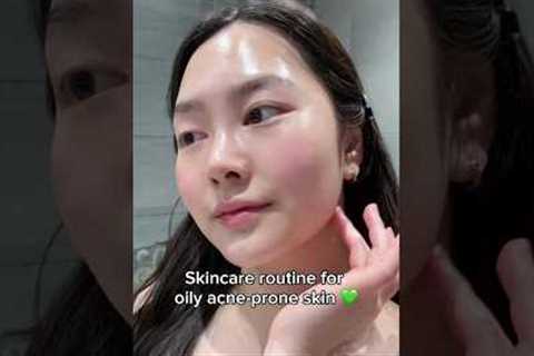 Step by step skincare routine for oily acne-prone skin #kbeauty #koreanskincare #skincare routine
