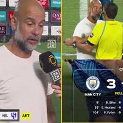 Man city vs Al-hilal 3-4 Pep Guardiola REACTS as Man City knocked out fifa club world cup 😱🔥