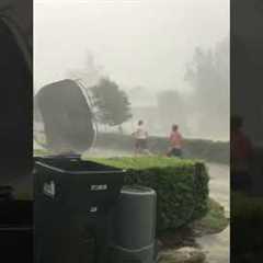 It's a little windy outside  🌬️#weather #wind #fail #funny #shorts #afv