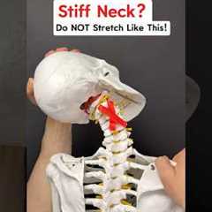 Got a STIFF NECK? Don’t stretch like this! Try this instead! #neckpain #neckpainrelief