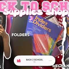 BACK TO SCHOOL SUPPLY SHOPPING ’25📓🎀|PART 1notebooks,folders,haul,dividers| sophomore year