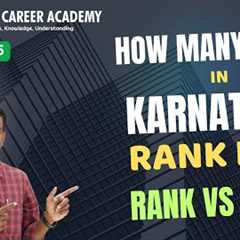 Karnataka Merit List Analysis - Rank vs Score - How Many Candidates Scored 500+ in Karnataka
