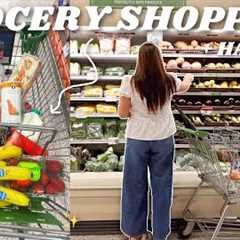 GROCERY SHOPPING + HAUL as a 21 yr old living alone *full restock*
