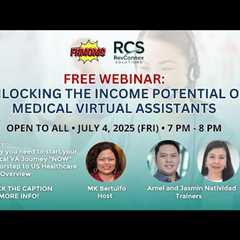 FREE WEBINAR: UNLOCKING THE INCOME POTENTIAL OF MEDICAL VIRTUAL ASSISTANTS