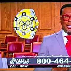 Allied Injury Group Commercial - Get this luxurious gold watch..