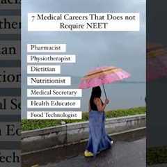 7 Medical Careers Does Not Required NEET#MedicalCareers #NonNEET #HealthcareJobs #career
