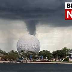 Tornado Warning At Disney World! #shorts