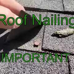 Roof leaking due to bad nailing / nail placement