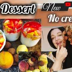 Fresh Fruit Dessert Made Easy with Milk | No Bake Recipe