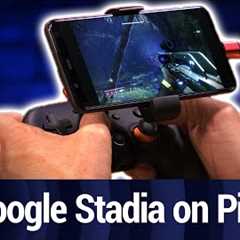 Google Stadia on the Pixel 4 XL