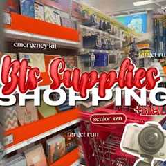 BACK TO SCHOOL SUPPLY SHOPPING + HAUL 2025 | senior year edition , target ☆