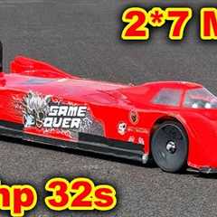 100HP 32s Quad Motor RC Car World Record attempt