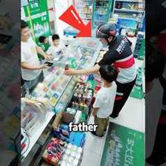 When the boy made a mistake, his father's actions were touching.#parenting #family #shorts
