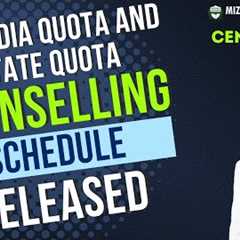 Medical Counselling Schedule Released - All India Quota and State Quota Counselling Schedule 2025