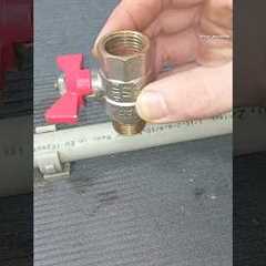 DIY plumbing basics! How to quickly and safely tap into a pipe under pressure #diy #plumbing #skills