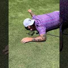 Would you ever try this with your friends? #golf #golfcourse #golfcoach #golflesson #golfswing