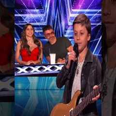 10-Year-Old Guitar Prodigy Bay Melnick Virgolino | jaw dropping performance|#shorts #agt