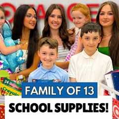 BACK TO SCHOOL SUPPLIES SHOPPING WITH 9 KIDS TARGET 2025