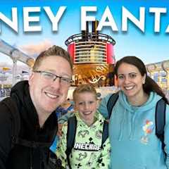 Our FIRST time on the DISNEY FANTASY! 🛳️ Embarkation Day | Disney Cruise Line