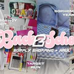 BACK TO SCHOOL SUPPLY SHOPPING + HAUL | SOPHOMORE YEAR