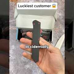 He ended up getting THESE… #knives #mysterybox #unboxing #knife