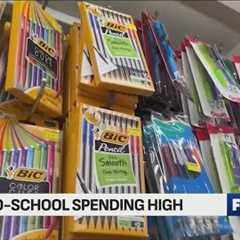 Back to school shopping at record high for parents