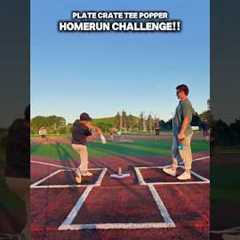 Plate Crate Tee Popper HOMERUN CHALLENGE‼️⚾️🔥 #d1 #baseballszn #platecrate #homerunderby #hitting