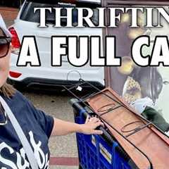FILLING MY CART while Goodwill Thrift Store Shopping•Thrift Store Finds•Thrift with Me & Thrift ..